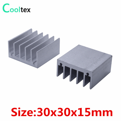 (10pcs/lot) 30x30x15mm Aluminum heatsink  radiator heat sink for Electronic IC LED integrated circuit cooling cooler ► Photo 1/5