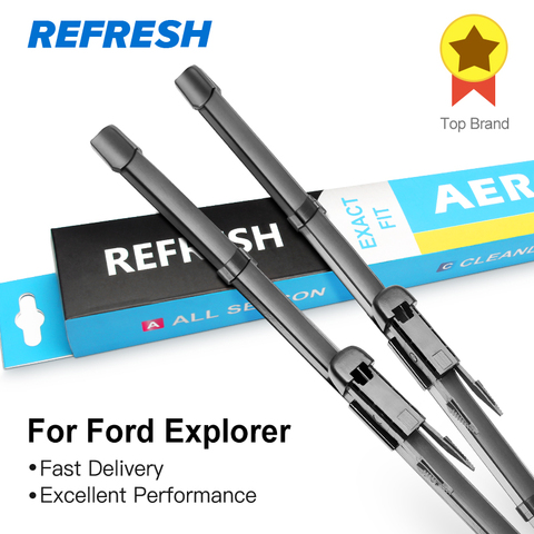 REFRESH Wiper Blades for Ford Explorer Fit Hook / Pinch Tab Arms ► Photo 1/6