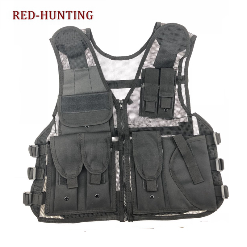Tactical Vest Breathable   Molle Combat Hunting Hiking Training Vest 