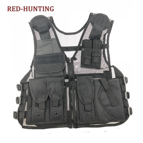 New Army Mesh Vests Tactical CS Combat Vest Mens Hunting Outdoor Black Training Military Vest ► Photo 1/6
