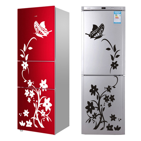 High Quality Creative Refrigerator Black Sticker Butterfly Pattern Wall Stickers Home Decoration Kitchen Wall Art Mural Decor ► Photo 1/6