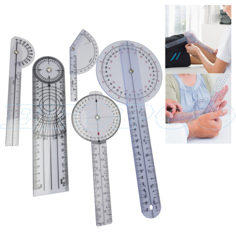 6pcs/set 5pcs 3pcs/set Protractors Multi-Ruler Spinal Finger Goniometer Angle Medical Spinal Ruler 180/360 Degree Measuring Tool ► Photo 1/6