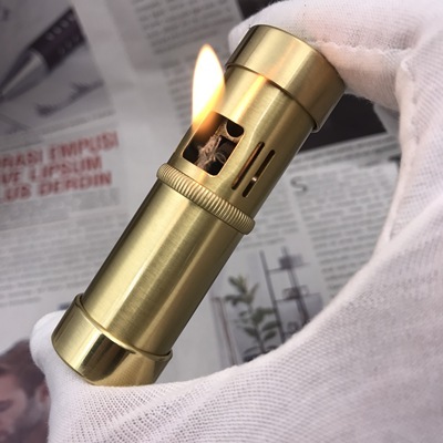 Spark Classic Brass material Pressing ejection ignition lighter oil,Collection of gifts, cigarette pipes petrol lighters 75*21mm ► Photo 1/1