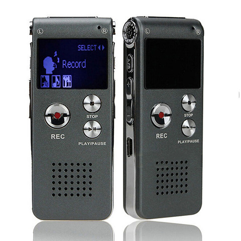 003 Portable LCD Screen 8GB Digital Voice Recorder Telephone Audio Recorder MP3 Player Dictaphone 609 ► Photo 1/6