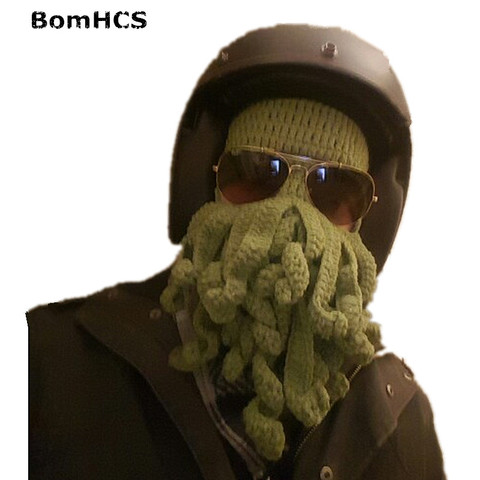 BomHCS Novetly Tentacle Octopus Pirate Cthulhu Crochet Beanie Hat Wind Mask Cap ► Photo 1/6