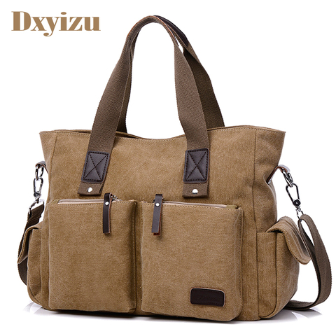 Canvas Fashion Mens Crossbody Bags Solid Color Multifunction Men Office Vintage Bag With Slit Pocket Crossbody Shoulder Bags Men ► Photo 1/1