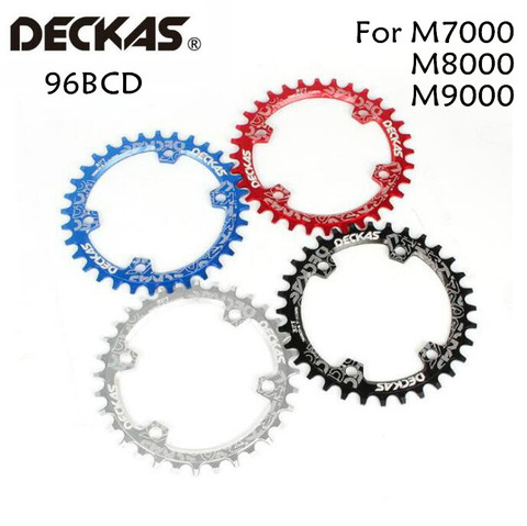 Deckas Round 96BCD Chainring MTB Mountain BCD 96 bike bicycle 32T 34T 36T 38T crankset Tooth plate Parts for M7000 M8000 M9000 ► Photo 1/6