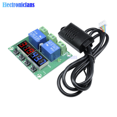 XH-M452 DC 12V Thermostat Temperature Humidity Control LED Digital Display Dual Output Thermometer Hygrometer Controller Relay ► Photo 1/1