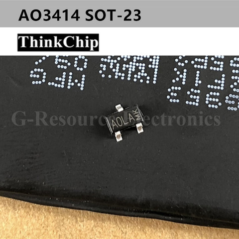 free shipping 50 pcs / lot AO3414 A0LA SOT-23 N-Channel SMD mosfet transistor New original ► Photo 1/5