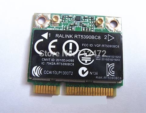 SSEA Wireless card WiFi Bluetooth3.0 For Ralink RT5390BC8 half Mini PCI-E 802.11b/g/n For Hp DM1 DV4 DV7 G4 G6 G7 SPS:630705-001 ► Photo 1/2