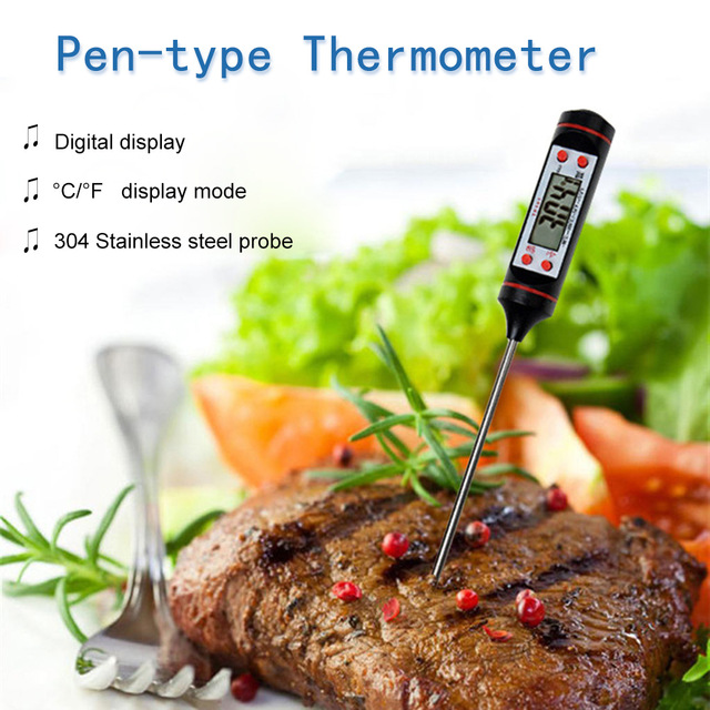 Digital Kitchen Thermometer Meat Water Milk Cooking Food Probe BBQ Meter Tool US