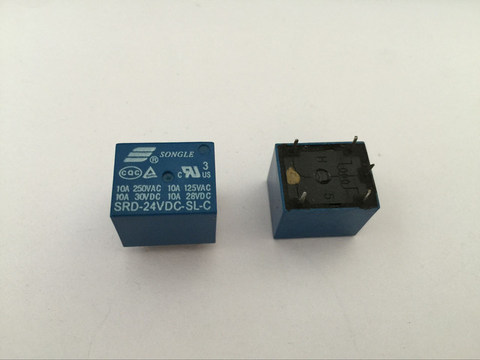 1PCS Relay SRD-05VDC-SL-C SRD-12VDC-SL-C SRD-24VDC-SL-C 24V 10A 5P T73 Power relay One on one off ► Photo 1/1