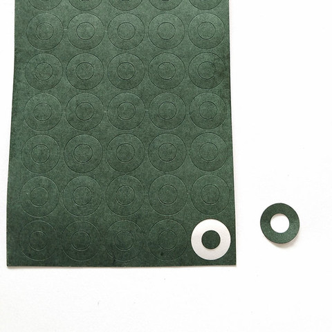 1000pcs/lot 18650/18500 Lithium battery insulation gasket,  barley paper, insulating ring,  high temperature insulation gasket ► Photo 1/1