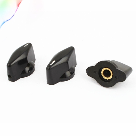 3pcs x Black Plastic Rotary Switch Knobs Cpas 6mm Dia Shaft Hole ► Photo 1/1