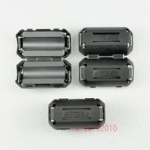 10pcs new EMI TDK 9mm Clip-on RFI Filter Snap Around Ferrite FOR AUDIO VIDEO Cable D25 free shipping ► Photo 1/3