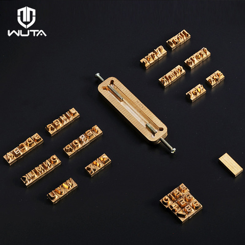 WUTA Custom Brass Letter Leather Alphabet / Number Stamp Embossing Stamp Craft Carving Tool Seal Hot Branding CNC Engraving Mold ► Photo 1/4