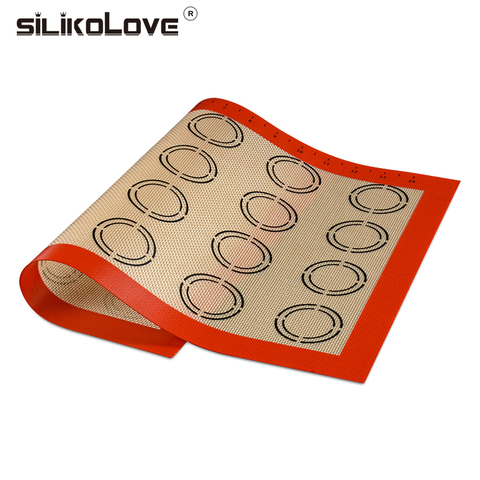 SILIKOLOVE 42*29.5 cm Baking Mat Non-Stick Silicone Pad Sheet Bakeware pastry Tools Rolling Dough Mat for Cake Cookie Macaron ► Photo 1/6