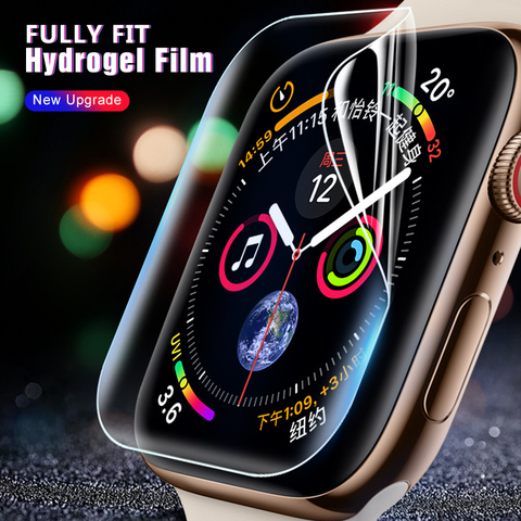 9D Soft Hydrogel Screen Protector Film For Apple Watch 44mm 38mm 42mm 40mm Full Cover Tempered Film For iwatch 4 3 2 1 Not Glass ► Photo 1/6