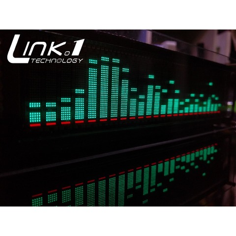 LINK1  VFD Music Audio Spectrum Indicator  / Audio VU Meter/Amplifier Board Level /Precision Clock/Adjustable AGC Mode ► Photo 1/6