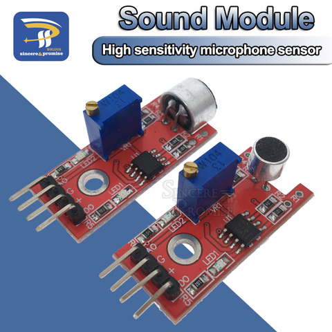 Microphone Voice Sound Sensor Detection Module For Arduino AVR PIC Analog Digital Output Sensors KY-038 KY-037 ► Photo 1/6