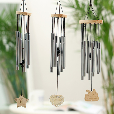 Outdoor Metal Wind Chimes Yard GardenBell Wind Chime Window Bells Wall Hanging Decorations Home Decor wooden wind ► Photo 1/4