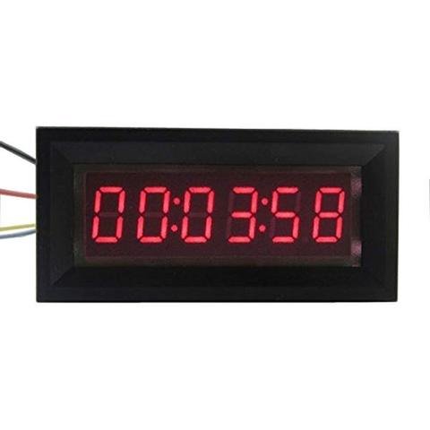 99:59:59 LED Digital Timer Totalizer Hour Chronometer industrial Meter Panel Digital clock 12V FOR Voltage current measurement ► Photo 1/3