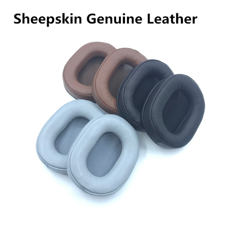 Sheepskin Genuine Leather Memory Foam Ear Pads Cushions for Audio-Technica MSR7 M50X M40X for Sony MDR-7506 MDR-V6 Headphones 5. ► Photo 1/6
