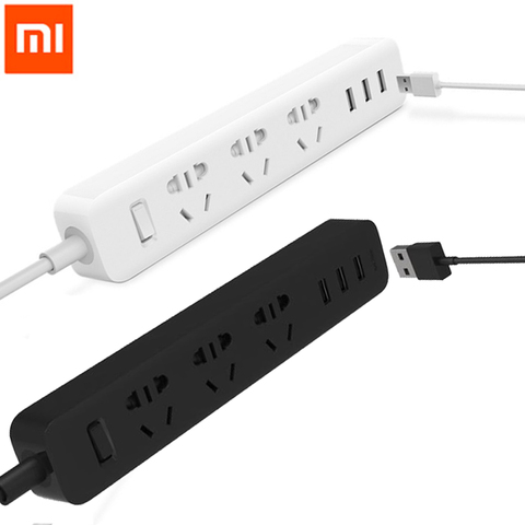 Original Xiaomi power strip With 3 USB Extension Socket Plug Multifunctional Fast Charging Power Strip 10A 250V 2500W ► Photo 1/6