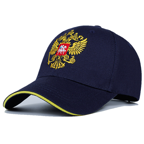New Neutral Cotton Outdoor Baseball Cap Russia Badge Embroidery Snapback Fashion Sports Hat Men and women with Patriot Hat bone ► Photo 1/6