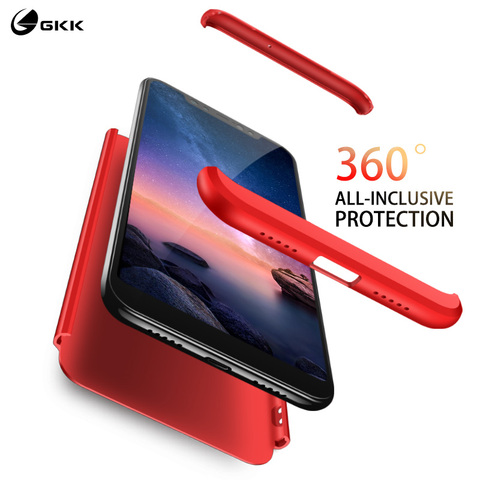 GKK Original 360 All-inclusive Case for Xiaomi Redmi Note 8 7 6 5 pro Case 3 in 1 Shockproof Matte Cover for Redmi note 6 5 Case ► Photo 1/6