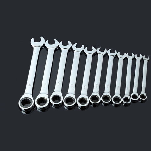 6mm-15mm Ratchet Combination Metric Wrench Set Tooth Gear Ring Torque and  Wrench Set Tools for Repair A Set of Wrench ► Photo 1/6