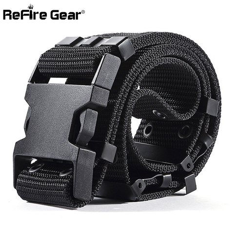 ReFire Gear SWAT US Soldiers Army Tactical Belt Men Military Equipment Combat Waist Belts Sturdy Airsoft Nylon Waistband 5.5cm ► Photo 1/6