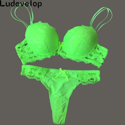Drop Shipping Hot Lace Bra And Panty Set Sexy Women Underwear Set Push Up Bra  Set - Bra & Brief Sets - AliExpress