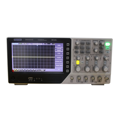 Hantek DSO4254C Digital Oscilloscope 4 Channels 250Mhz LCD PC Handheld Portable USB Oscilloscopes +EXT+DVM+Auto range function ► Photo 1/1