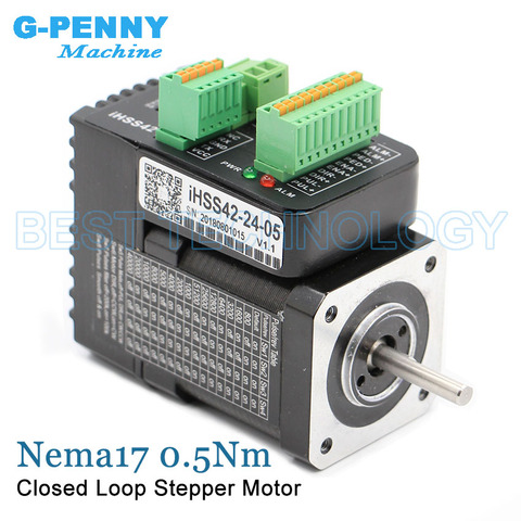 Nema17 Closed loop Integrated Stepper servo motor with driver 0.5Nm 1.2A Servo-stepper motor & drive Hybrid stepper servo motor ► Photo 1/6