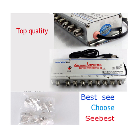 hot sale 1 in 8 out best See CATV Cable TV Video Signal Amplifier AMP Booster Splitter Broadcast Equipments , tv divider ► Photo 1/5