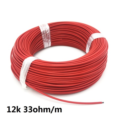 12K 33ohm/m Carbon Fiber Heating Cable 10/15/20/30/50/100m Warm Floor Heating Wire ► Photo 1/6
