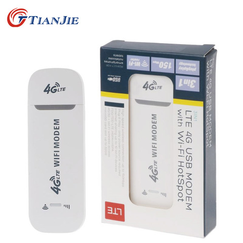 TIANJIE 4G LTE USB wifi modem 3g 4g usb dongle car wifi router 4g lte dongle network adaptor with sim card slot ► Photo 1/6