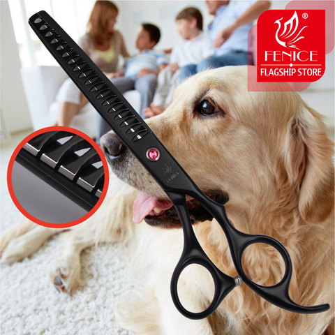 Fenice 7.0 inch 7.5 inch Stainless Steel Pet Thinning Scissors for Dog Grooming thinning rate 75% ► Photo 1/5