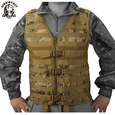 New Molle Modular Vest with Hidden Mesh Hydration Pocket Outdoor Tactical Vest Modular Chest Set Army Military Hunting Vest ► Photo 1/6