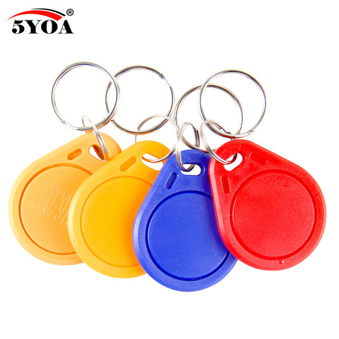20pcs 13.56MHz IC M1 S50 Keyfobs Tags RFID Key Finder Card Token Attendance Management Keychain ABS Waterproof ► Photo 1/3
