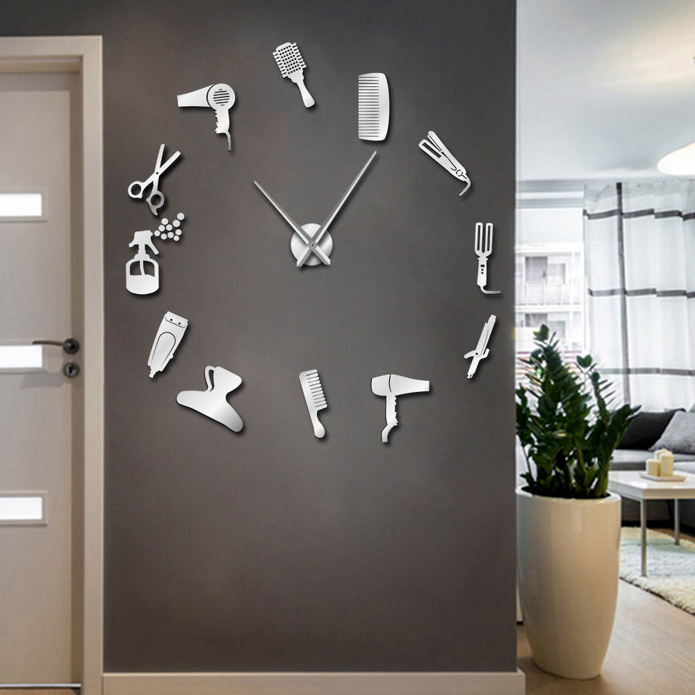 Buy Online Barber Shop Hair Tool Large Diy Wall Clock Watch Stickers Frameless Beauty Salon Big Clocks Hairdresser Undefined Decor Horologe Alitools Buy Online Barber Shop Hair Tool Large Diy Wall Clock Watch Stickers Frameless Beauty Salon Big Clocks Hairdresser Undefined Decor Horologe Alitools