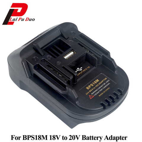 BPS18M Battery Adapter For Black&Decker 20V Lithium For Porter Cable 20V Lithium Battery For MAKITA BL1830 BL1840 18V Battery ► Photo 1/6
