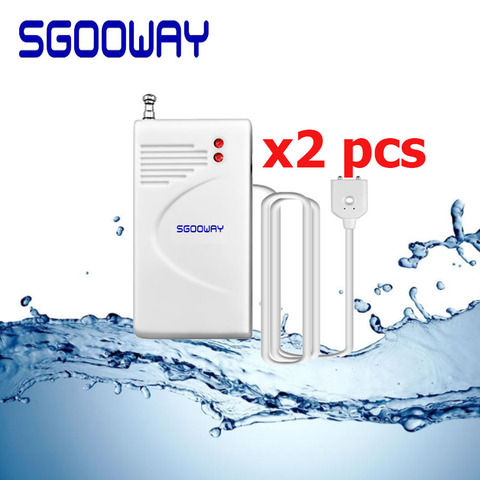 Sgooway 2pcs/lot 433MHz Wireless Water leak detector sensor water Leakage detector Sensor for wireless gsm  PSTN WIFI Alarm ► Photo 1/6