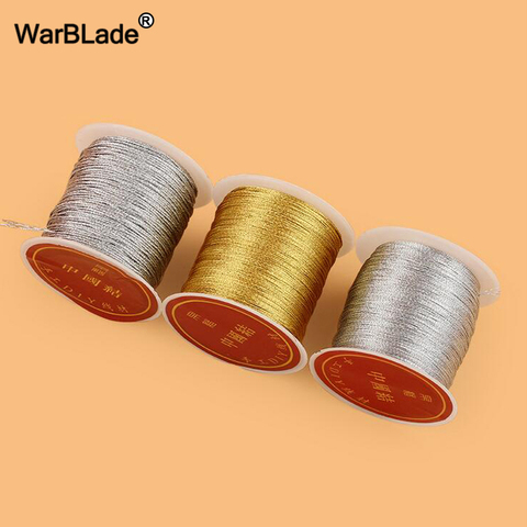 WarBLade 0.2/0.4/0.6/0.8/1mm Nylon Cord Silver Gold Cord Thread String Rope Bead DIY Braided Tassel Ring Bracelet Jewelry Making ► Photo 1/4