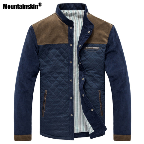 Mountainskin Spring Autumn Men's Jacket Baseball Uniform Slim Casual Coat Mens Brand Clothing Fashion Coats Male Outerwear SA507 ► Photo 1/6