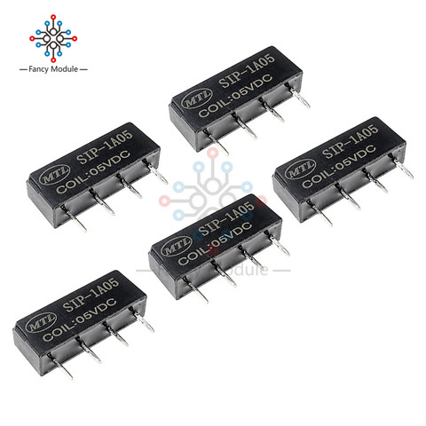 5PCS 5V Relay SIP-1A05 Reed Switch Relay For PAN CHANG Relay 4PIN New ► Photo 1/6