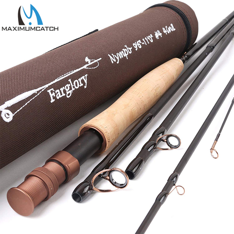 Maxcatch 4in1/2in1 Nymph Fly Fishing Rod with Extra Extension Section with Cordura Tube 9'-10'6' '/ 9'6