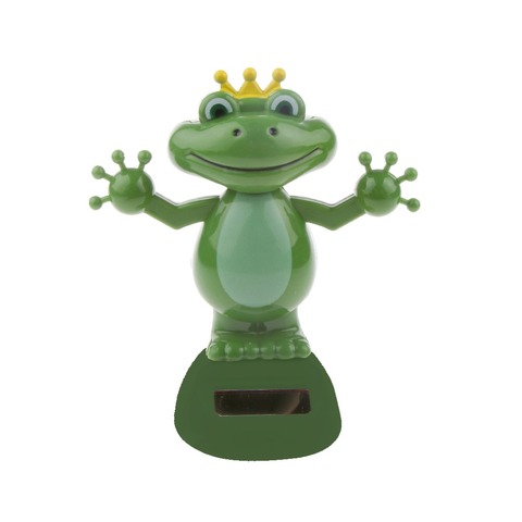 Hot Sale Solar Power Dancing Frog Doll Car Interior Ornament Home Decoration Birthday Gift for Kid Children Adults Collectible ► Photo 1/6
