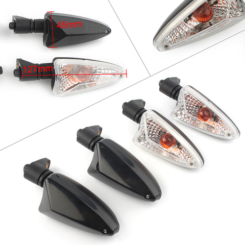 Motorcycle Front Rear Indicator Turn Signal Light Blinker For Triumph Daytona 675 675R 2011 2012 2013 2014 2015 2016 Black Clear ► Photo 1/4